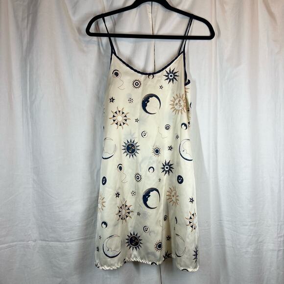 Vintage 90s celestial sun and moon slip dress - Picture 1 of 4
